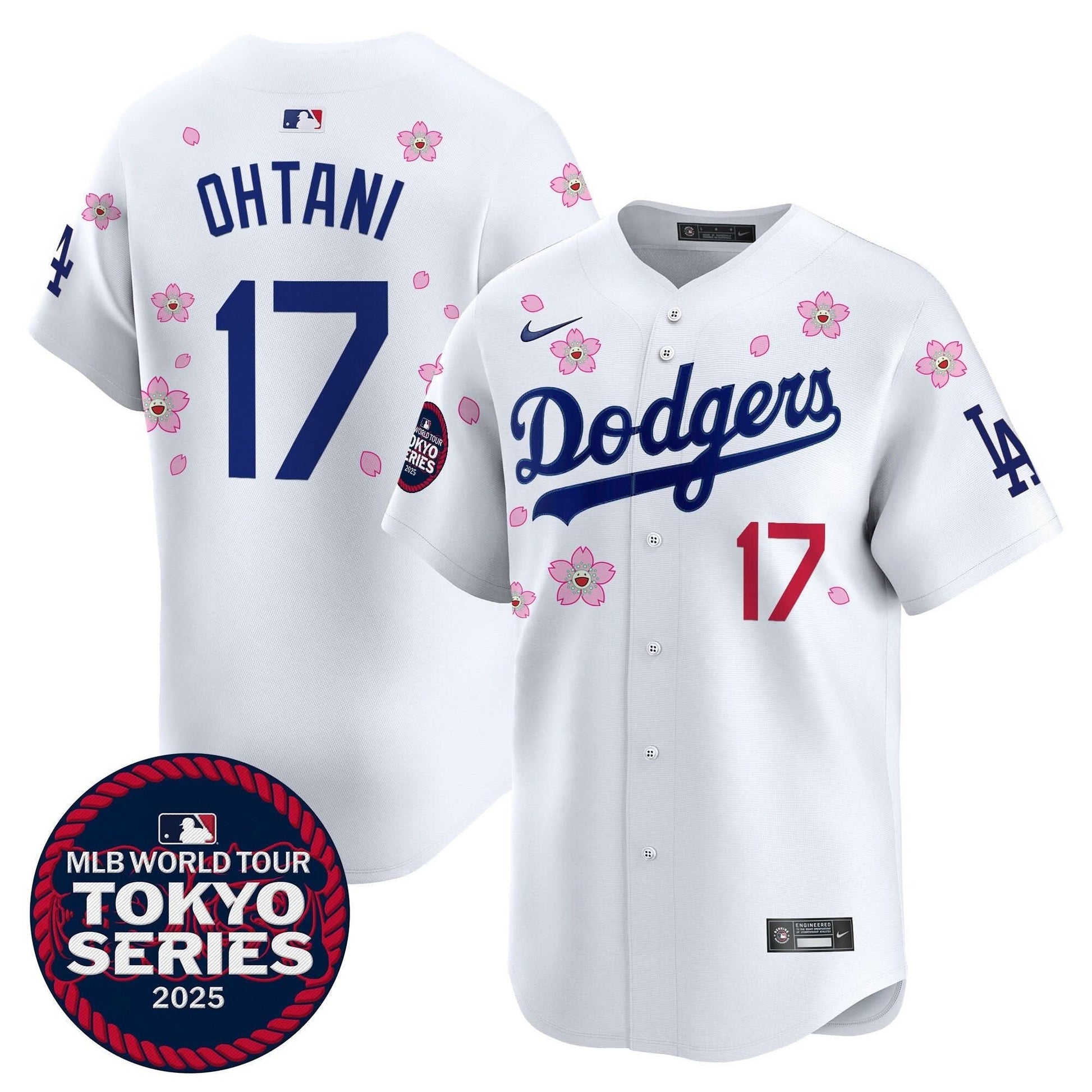 Men's Dodgers Tokyo Series 2025 Vapor Premier Limited Jersey V2 - Stitched
