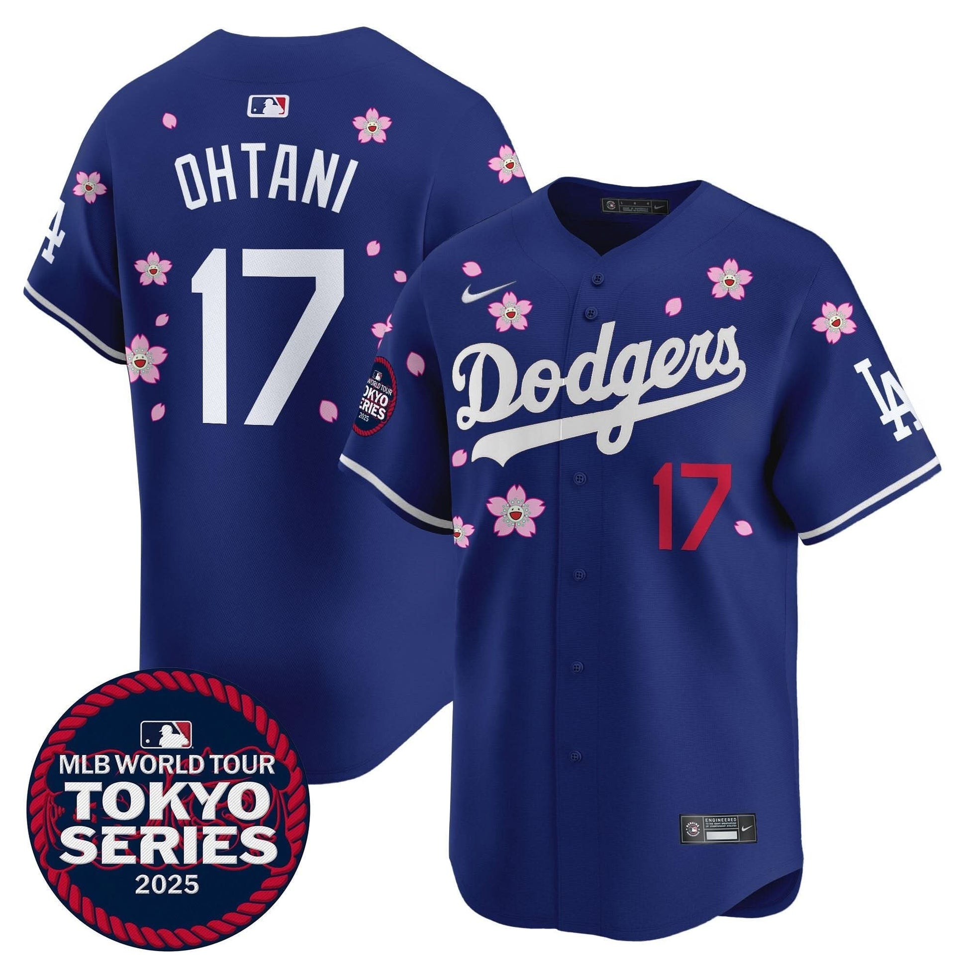 Men's Dodgers Tokyo Series 2025 Vapor Premier Limited Jersey V2 - Stitched