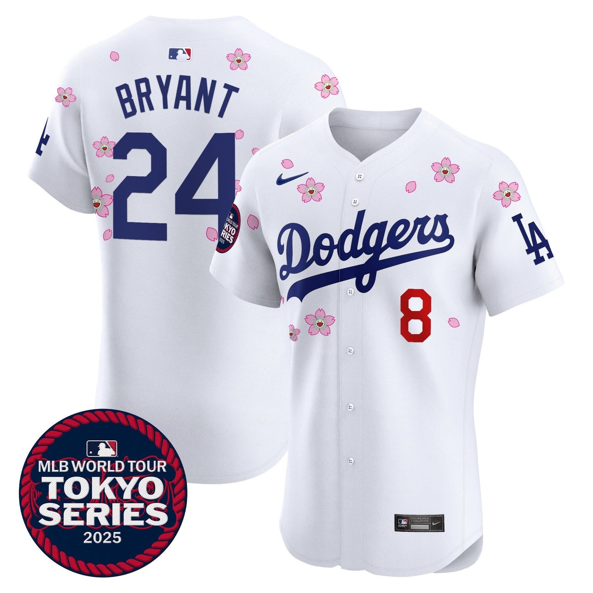 Men's Dodgers Tokyo Series 2025 Vapor Premier Elite Jersey - Stitched