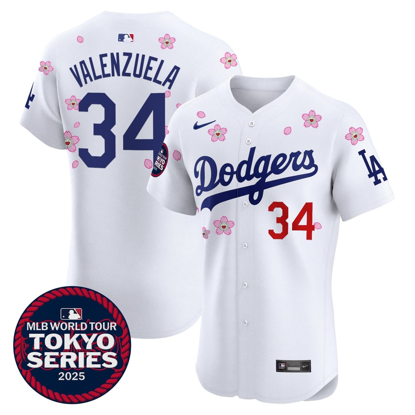 Men's Dodgers Tokyo Series 2025 Vapor Premier Elite Jersey - Stitched
