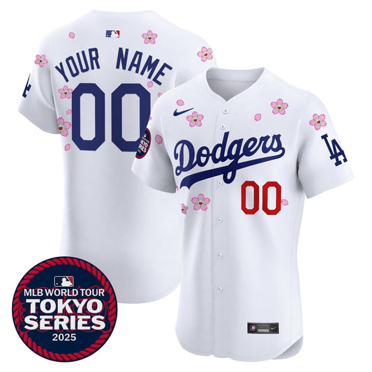 Dodgers Tokyo Series 2025 Vapor Premier Elite Custom Jersey - Stitched