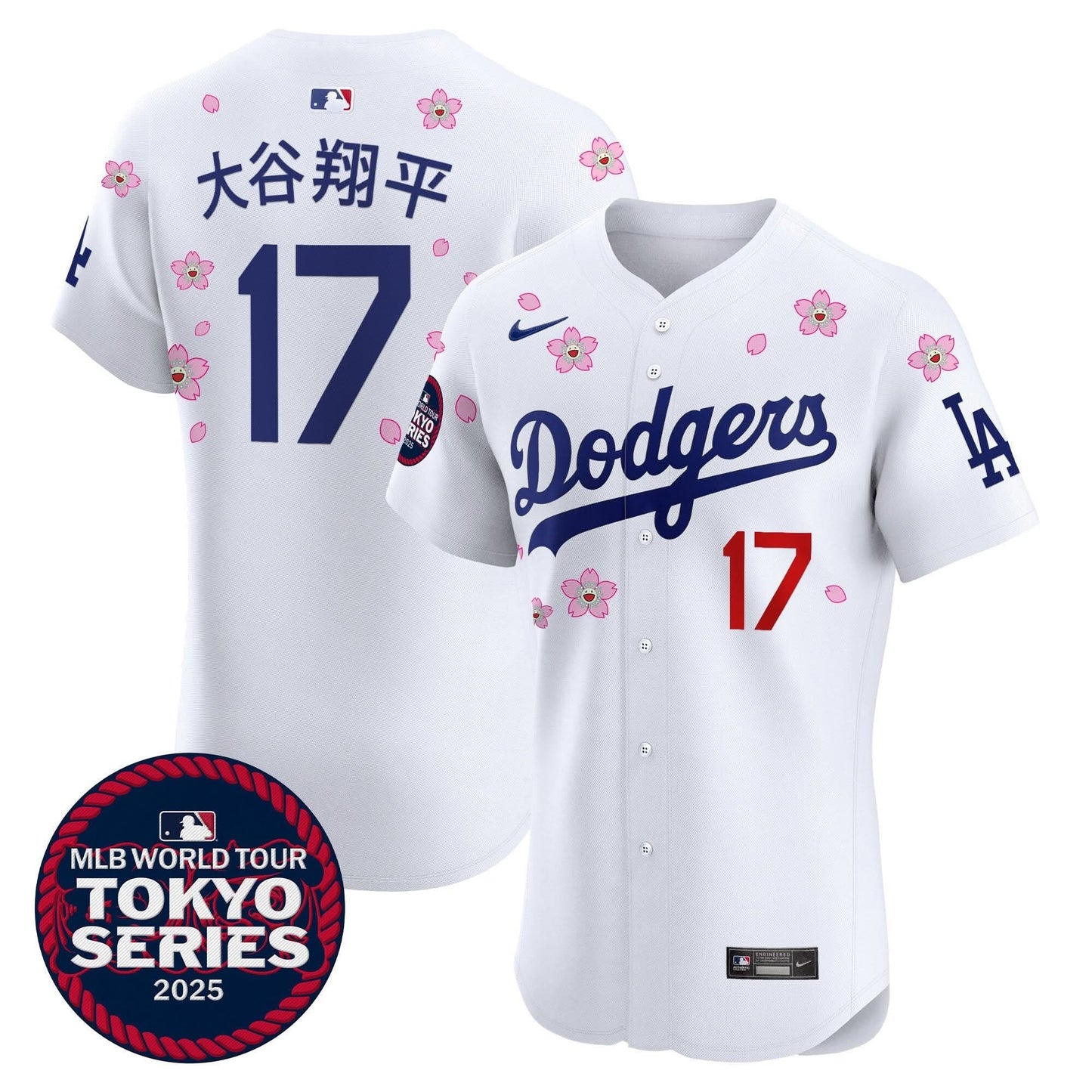 Men's Dodgers Tokyo Series 2025 Vapor Premier Elite Jersey - Stitched