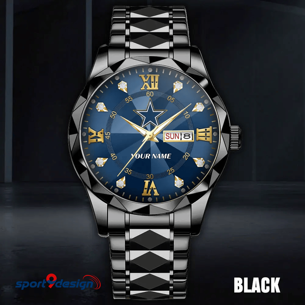 Dallas Cowboys - American Football Men Luxury Hand Watch All Team Custom Any Name Gift For Fan - Limited Edition
