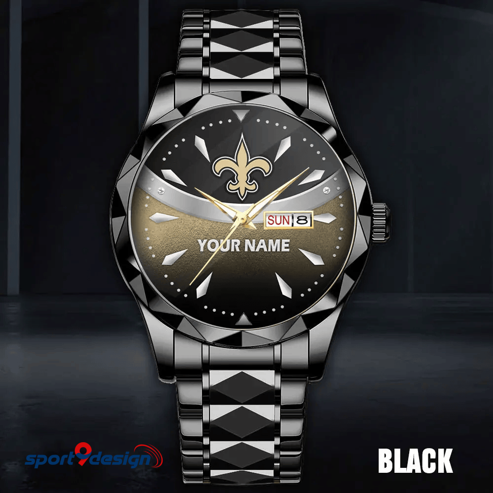 New Orleans Saints - American Football Men Luxury Hand Watch Custom Any Name Gifts For Fan-Limitted Edition