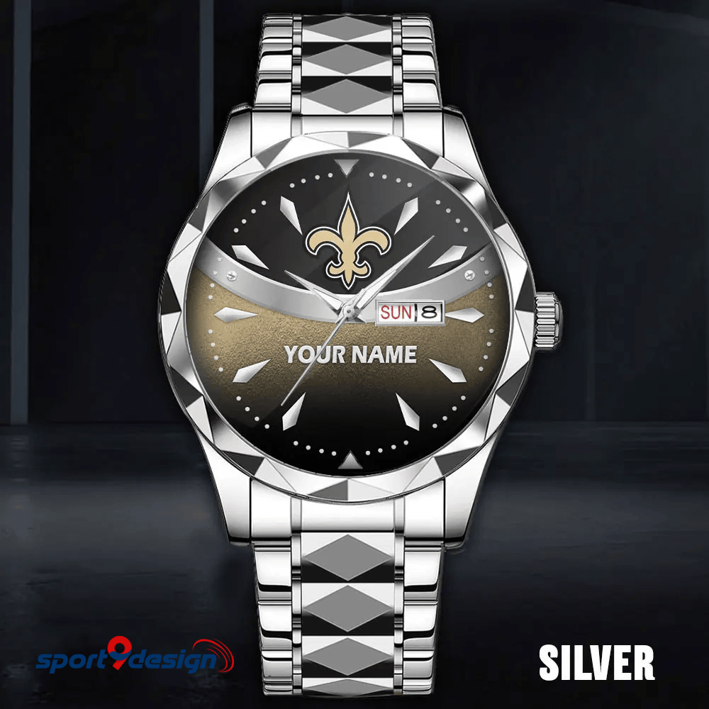 New Orleans Saints - American Football Men Luxury Hand Watch Custom Any Name Gifts For Fan-Limitted Edition