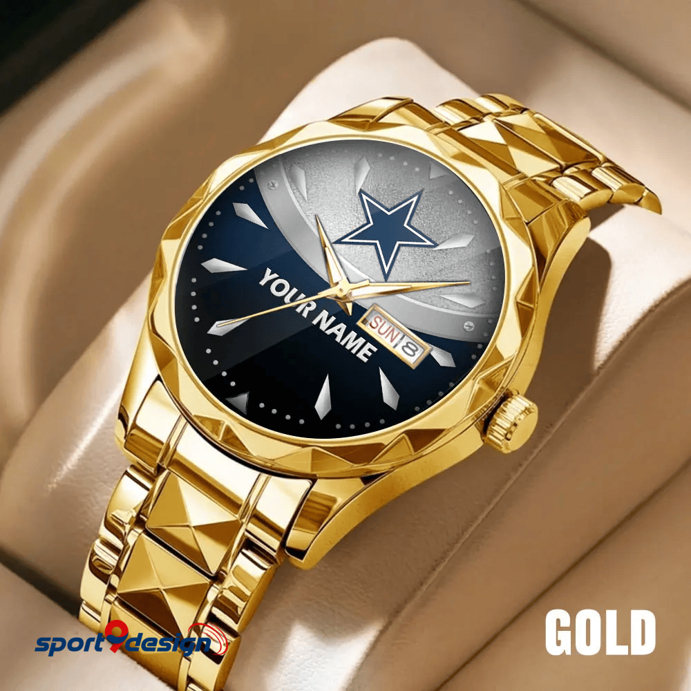 Dallas Cowboys - American Football Men Luxury Hand Watch Custom Any Name Gifts For Fan-Limitted Edition