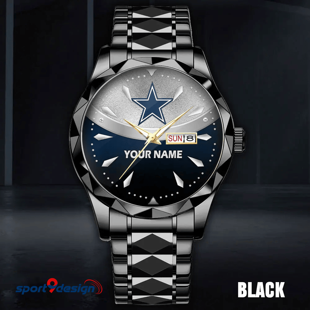 Dallas Cowboys - American Football Men Luxury Hand Watch Custom Any Name Gifts For Fan-Limitted Edition