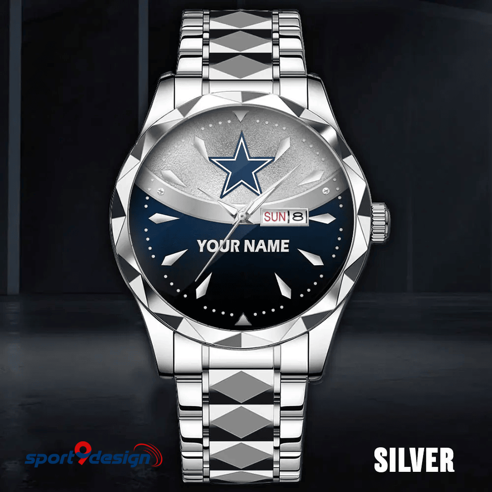 Dallas Cowboys - American Football Men Luxury Hand Watch Custom Any Name Gifts For Fan-Limitted Edition