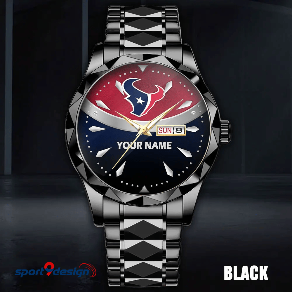Houston Texans - American Football Men Luxury Hand Watch Custom Any Name Gifts For Fan-Limitted Edition