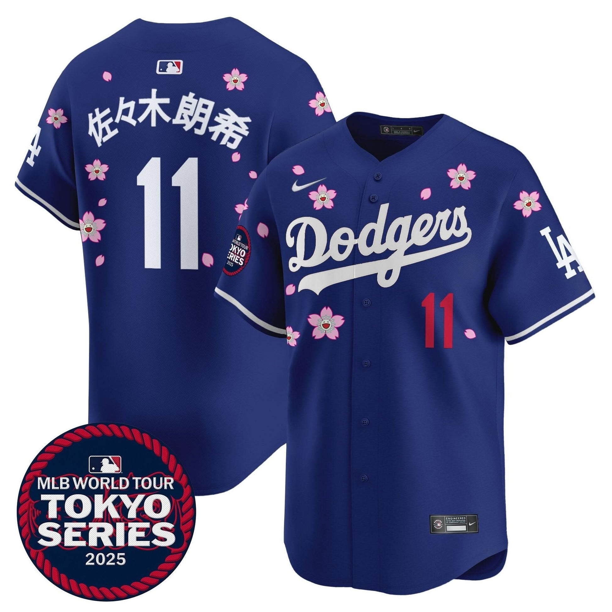 Men's Dodgers Tokyo Series 2025 Vapor Premier Limited Jersey V2 - Stitched