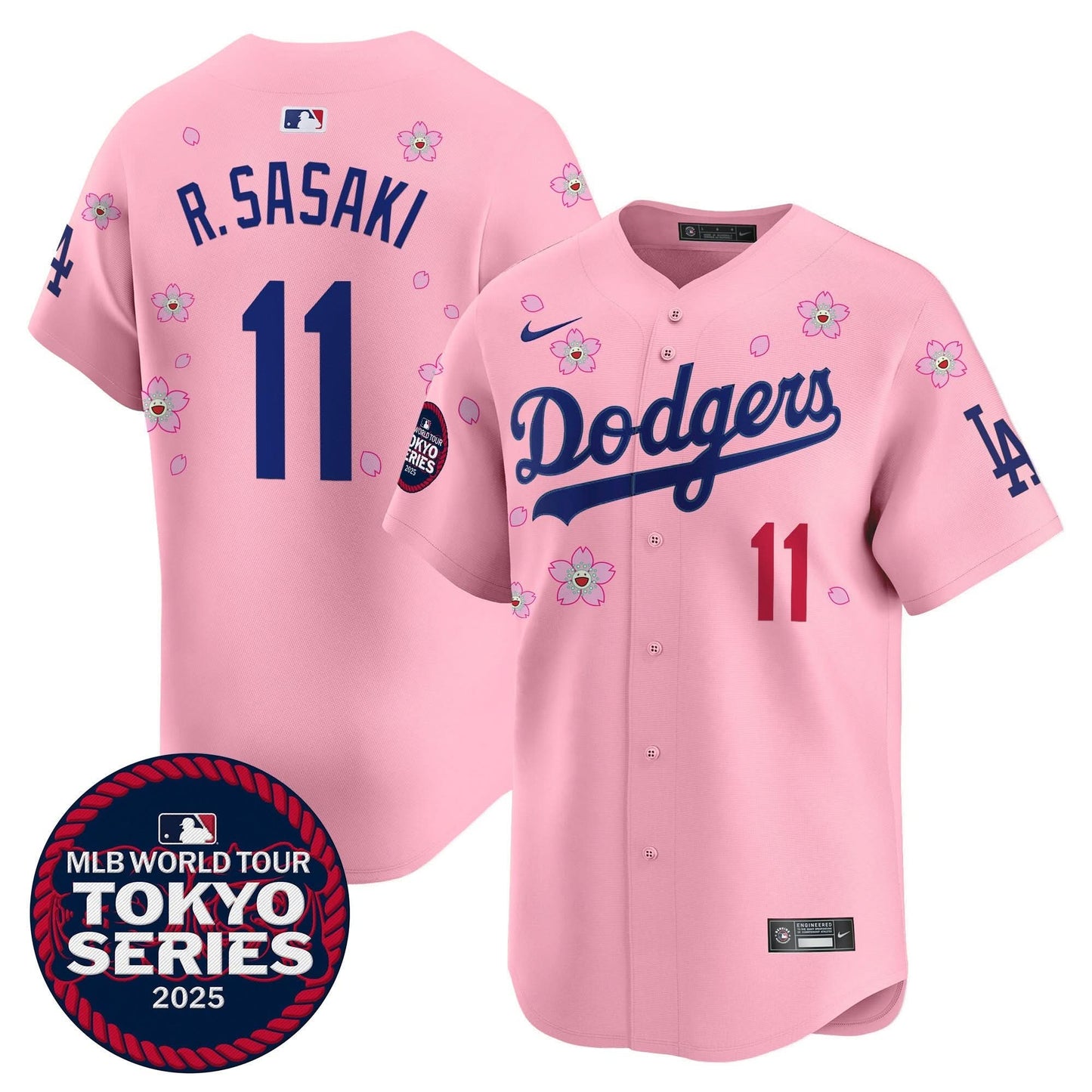 Men's Dodgers Tokyo Series 2025 Vapor Premier Limited Jersey V2 - Stitched