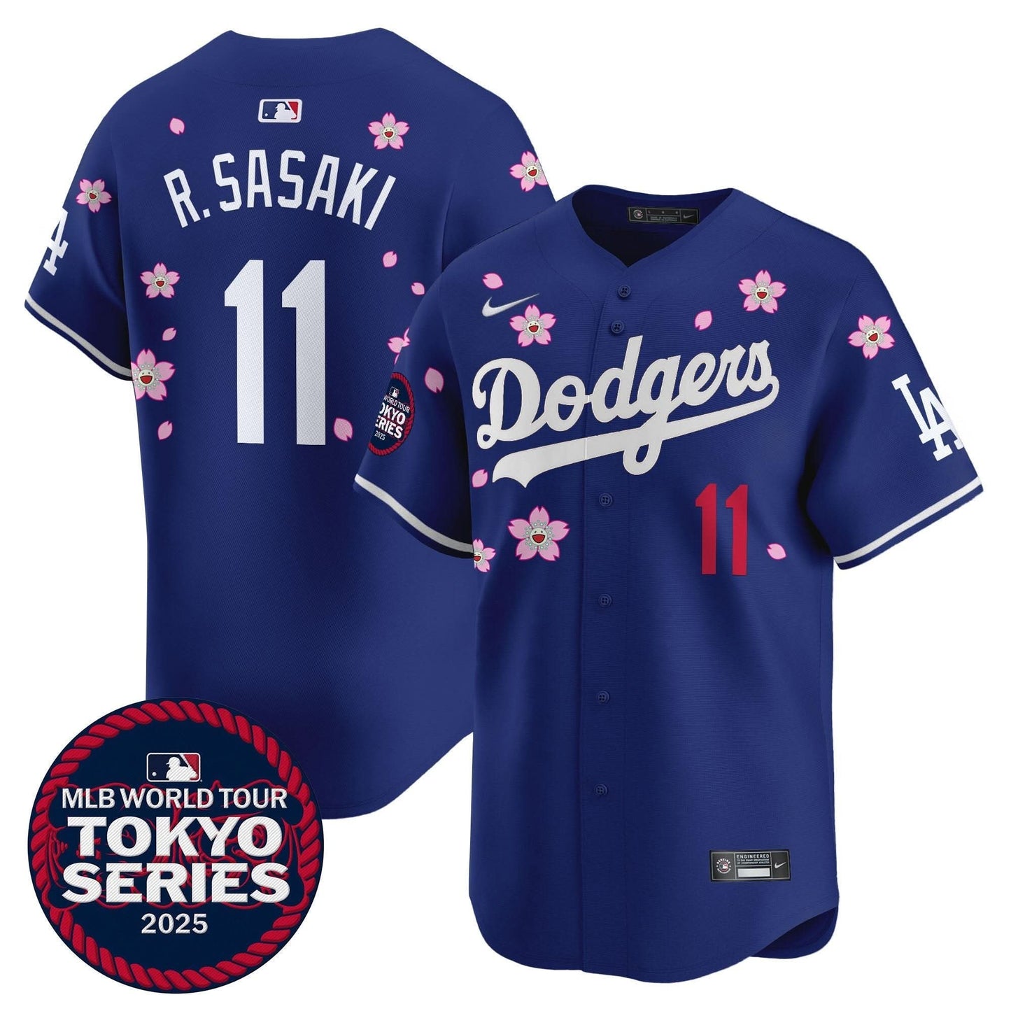 Men's Dodgers Tokyo Series 2025 Vapor Premier Limited Jersey V2 - Stitched