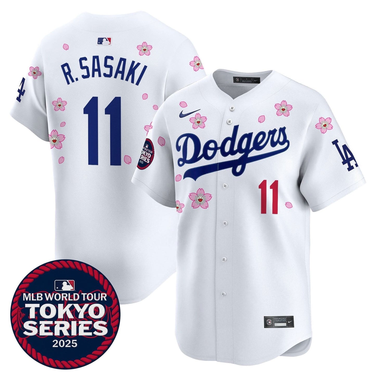 Men's Dodgers Tokyo Series 2025 Vapor Premier Limited Jersey V2 - Stitched