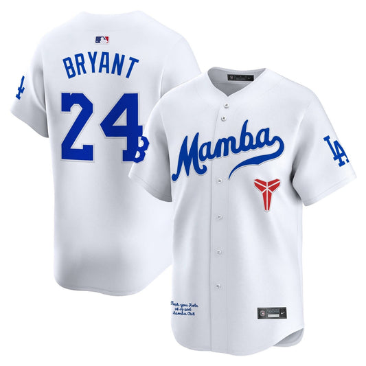 Men's Dodgers Kobe Bryant Mamba Vapor Premier Limited Jersey - All Stitched