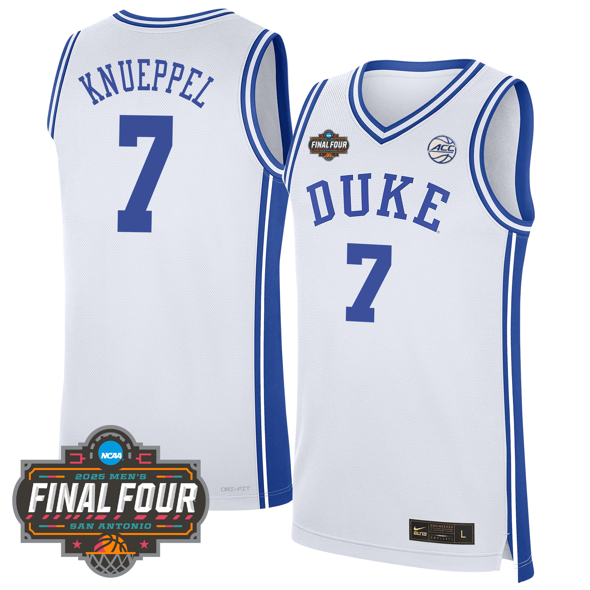 Duke Blue Devils Men's Basketball 24/25 Jersey - Final Four Patch