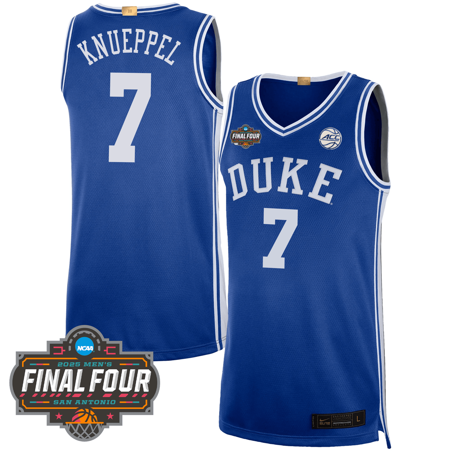 Duke Blue Devils Men's Basketball 24/25 Jersey - Final Four Patch