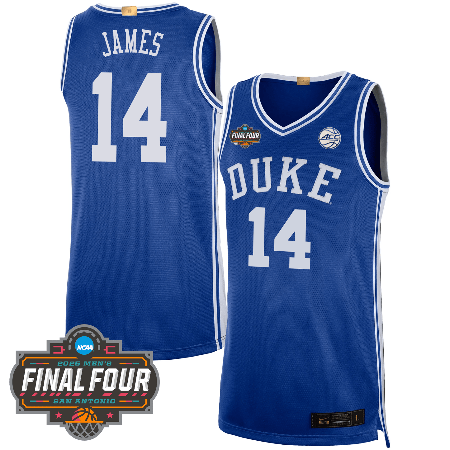Duke Blue Devils Men's Basketball 24/25 Jersey - Final Four Patch