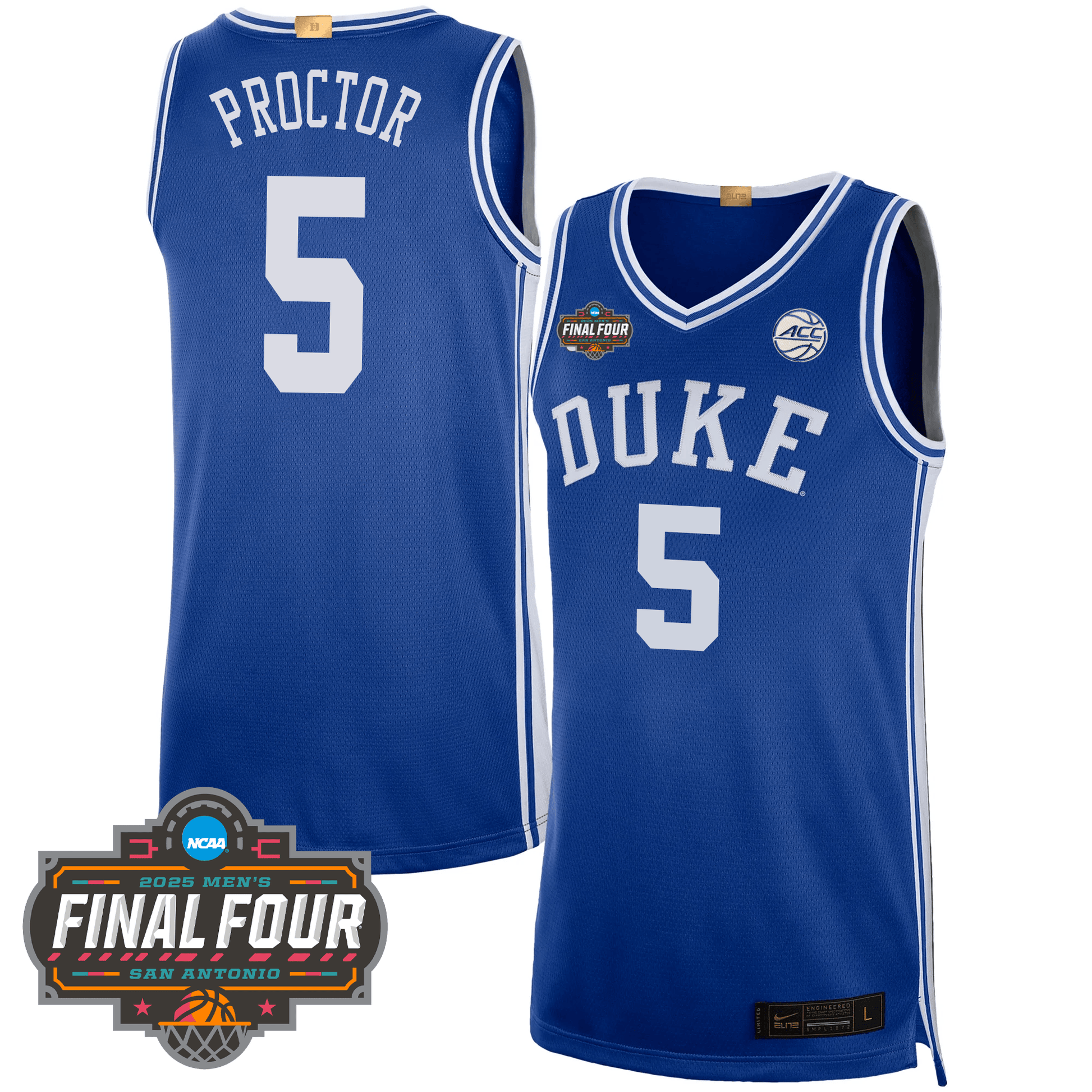 Duke Blue Devils Men's Basketball 24/25 Jersey - Final Four Patch