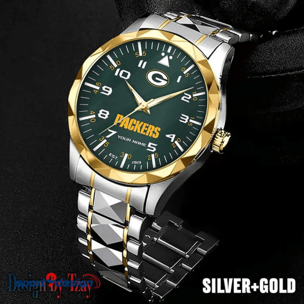 Green Bay Packers Luxury Diamond Men Watch Trending 2025