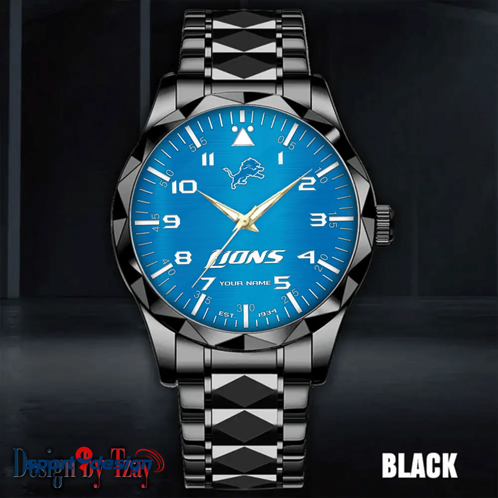 Detroit Lions Luxury Diamond Men Watch Trending 2025