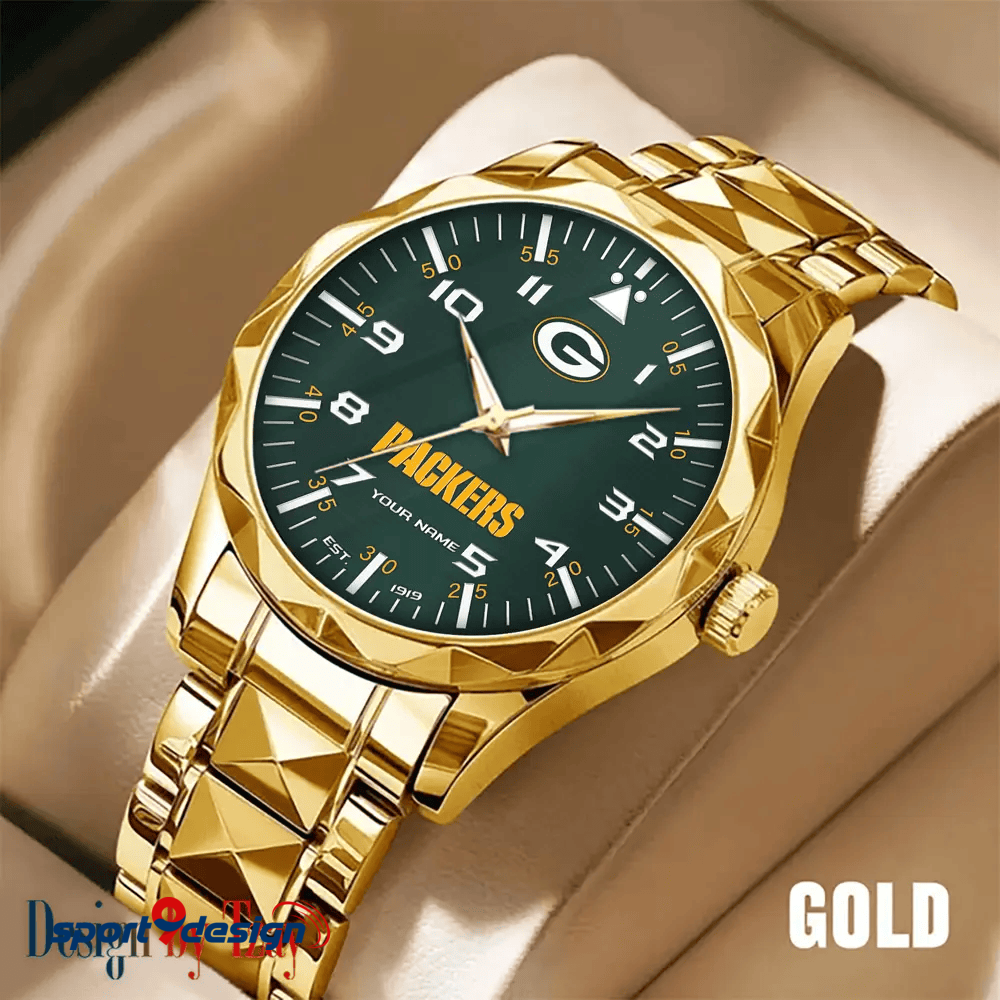 Green Bay Packers Luxury Diamond Men Watch Trending 2025