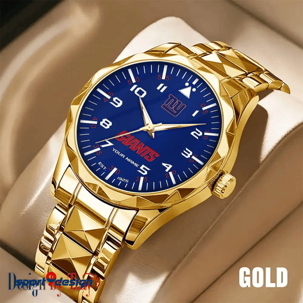 New York Giants Luxury Diamond Men Watch Trending 2025