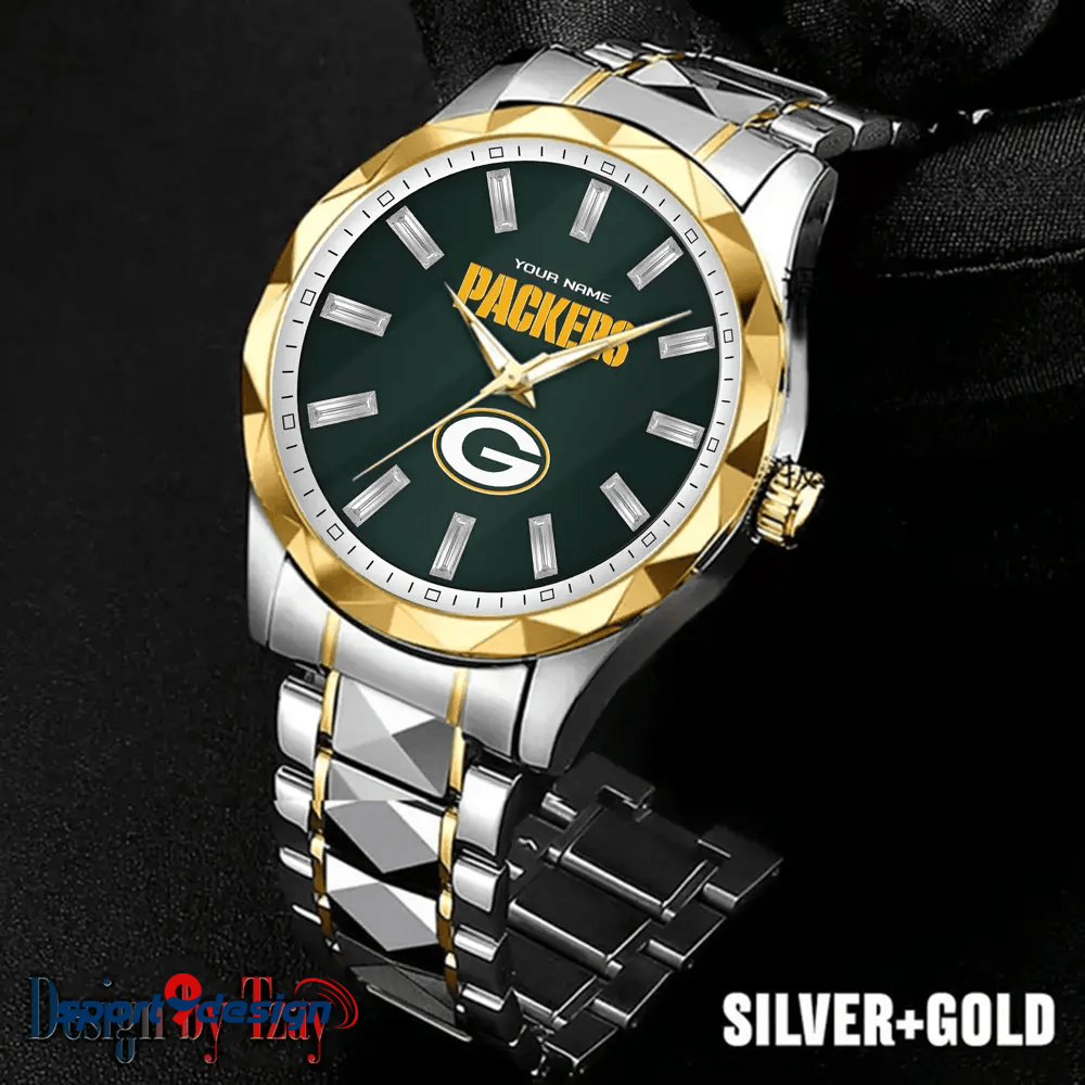 Green Bay Packers Luxury Diamond Men Watch Trending 2025
