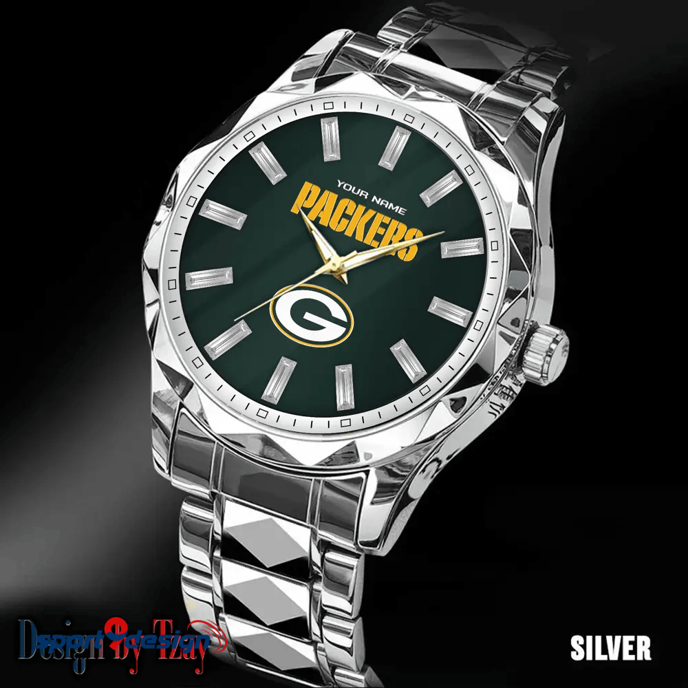 Green Bay Packers Luxury Diamond Men Watch Trending 2025