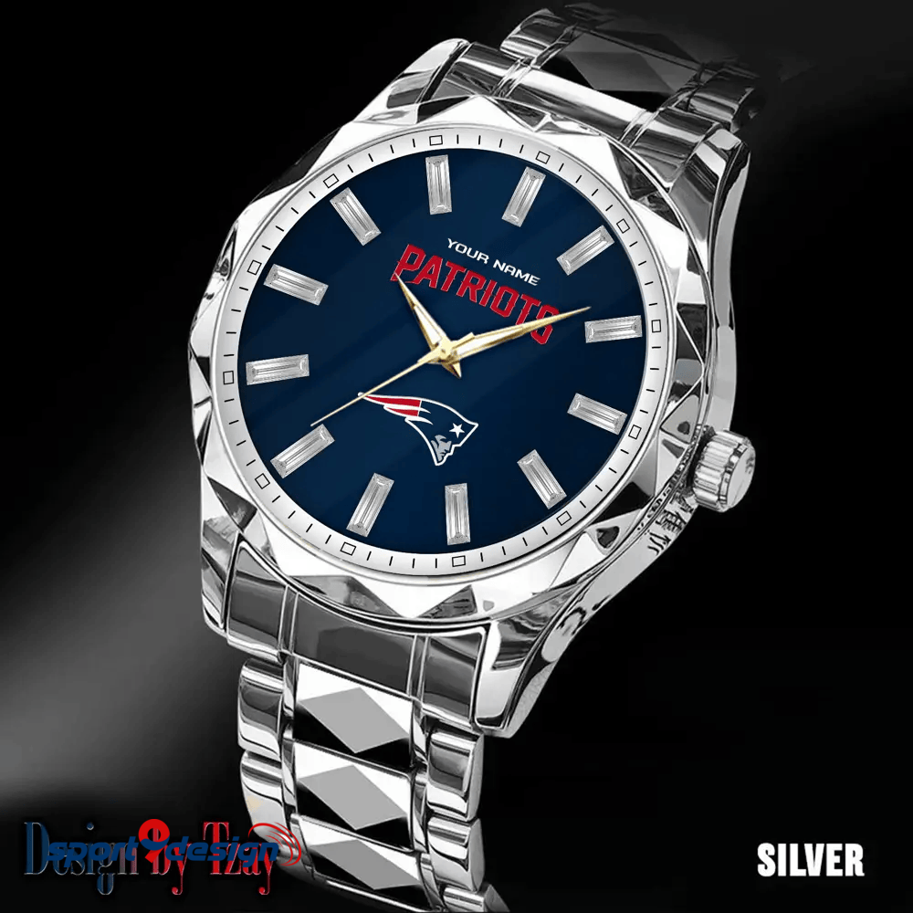 New England Patriots Luxury Diamond Men Watch Trending 2025