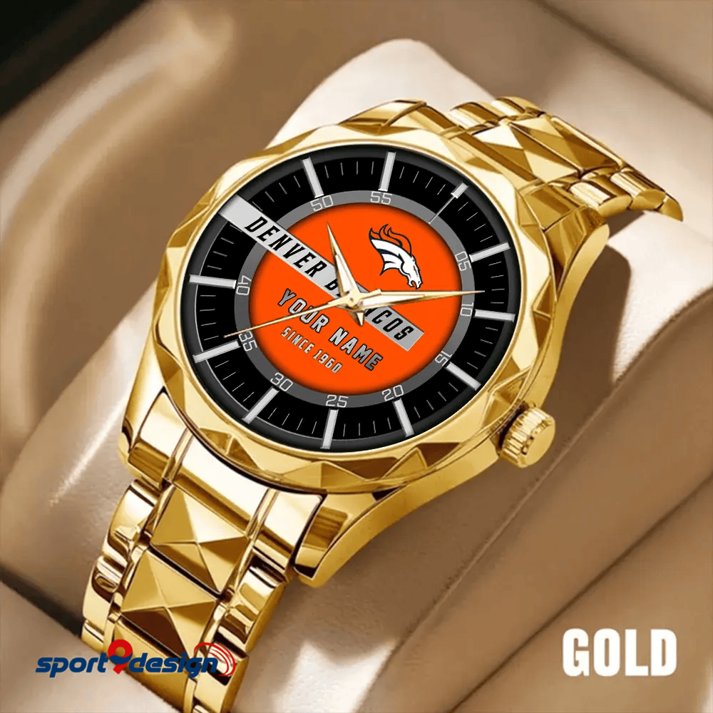 Denver Broncos Luxury Diamond Men Watch Trending 2025
