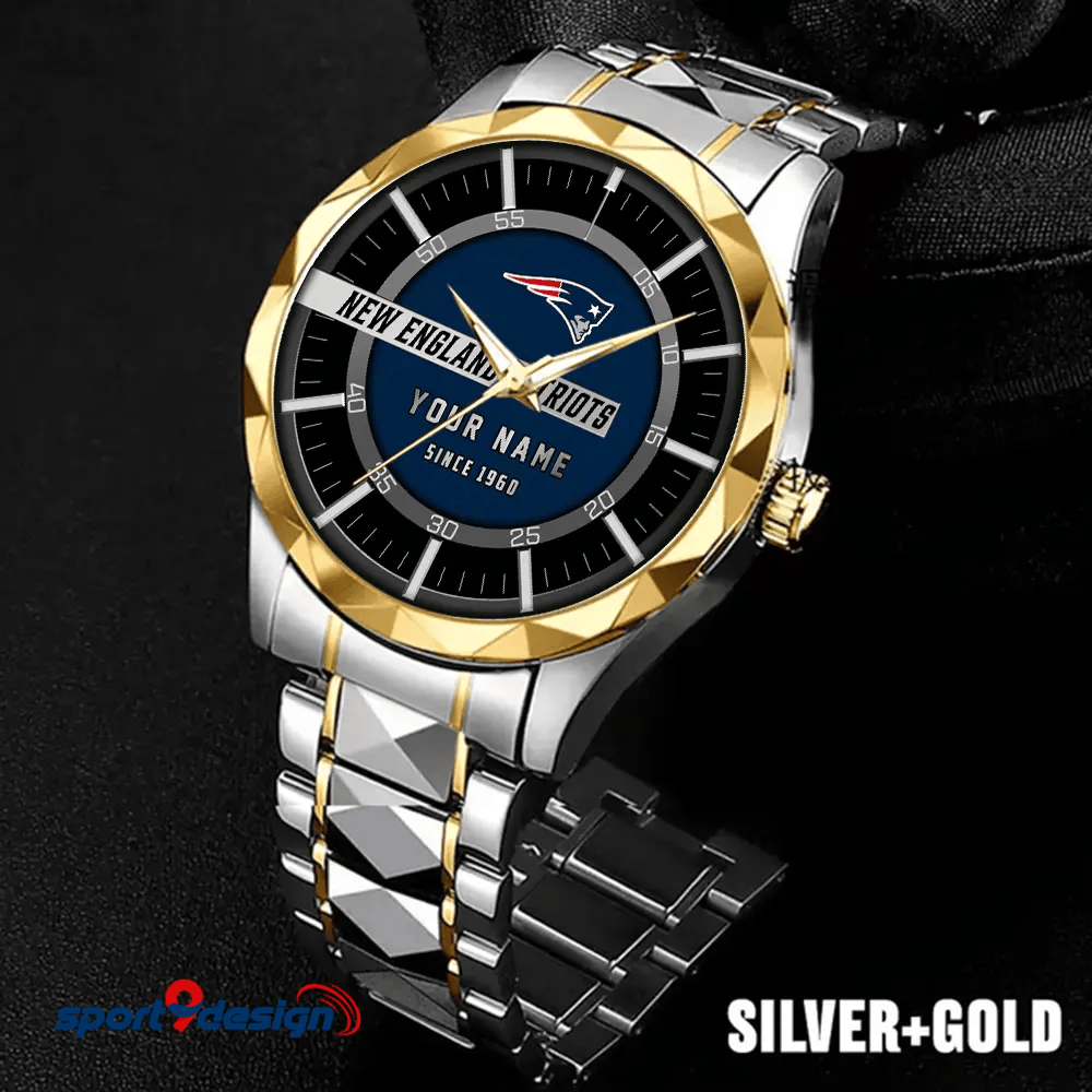 New England Patriots Luxury Diamond Men Watch Trending 2025
