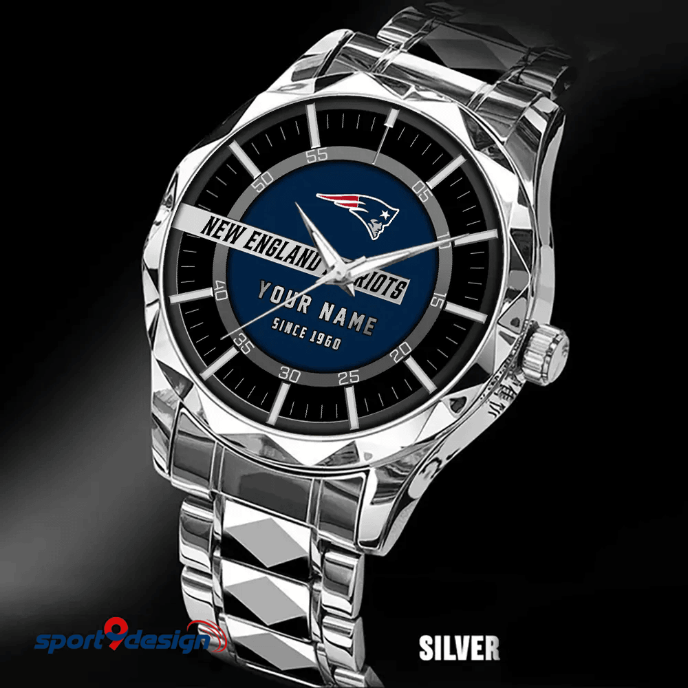 New England Patriots Luxury Diamond Men Watch Trending 2025