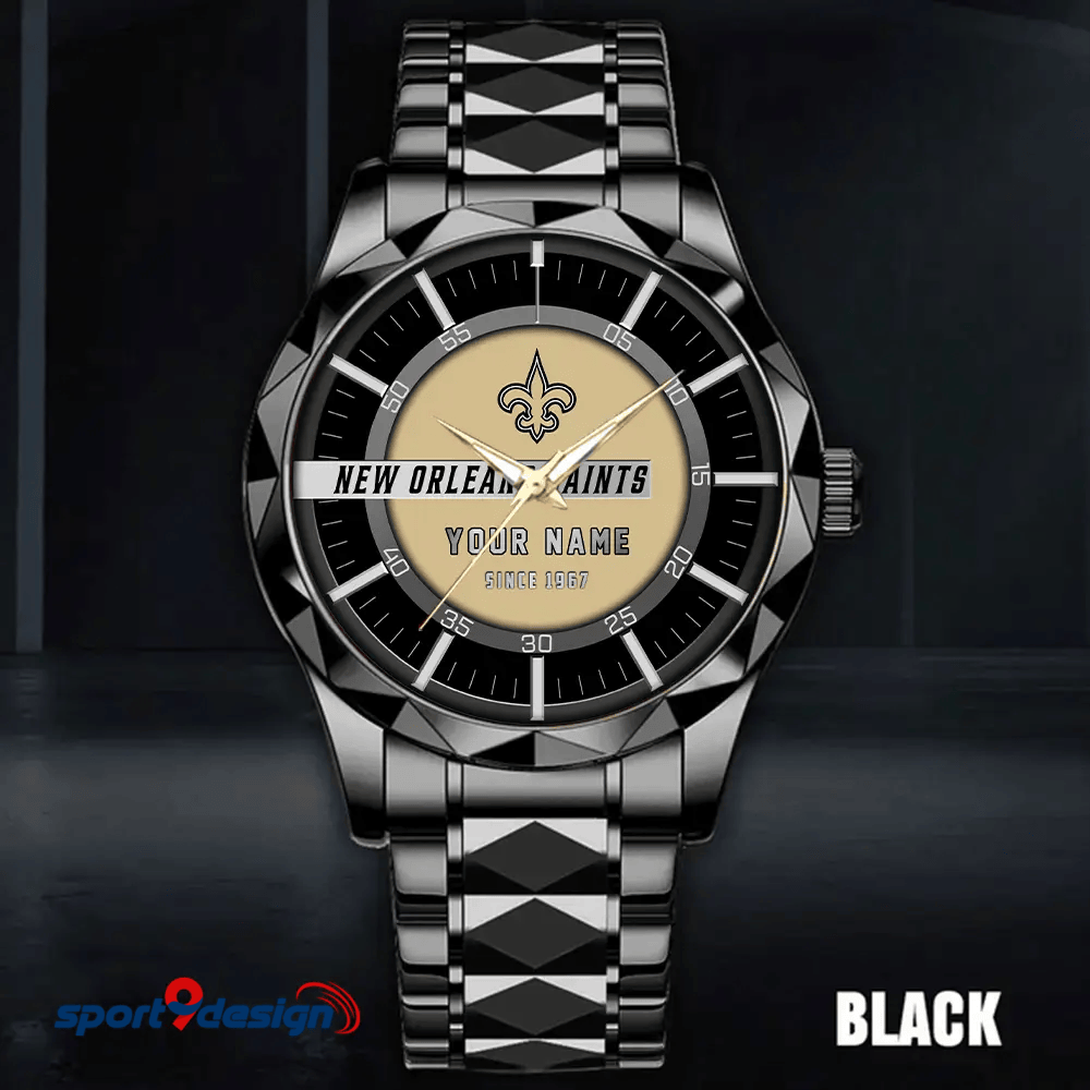 New Orleans Saints Luxury Diamond Men Watch Trending 2025