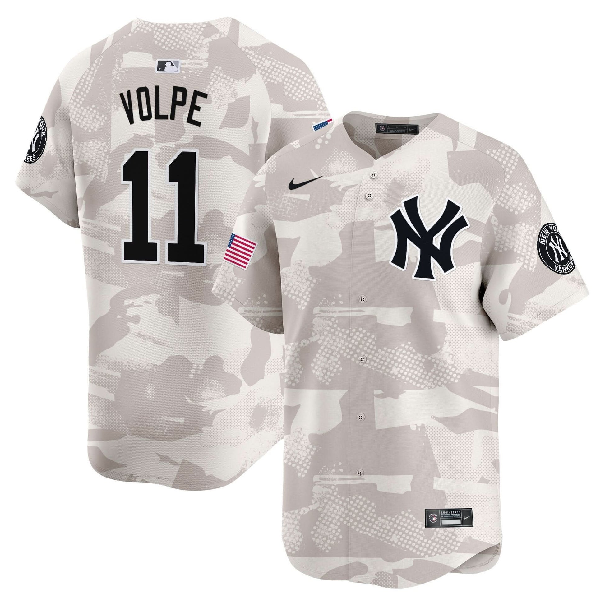 Men's New York Yankees 2025 Armed Forces Day Vapor Premier Limited Jersey - Stitched