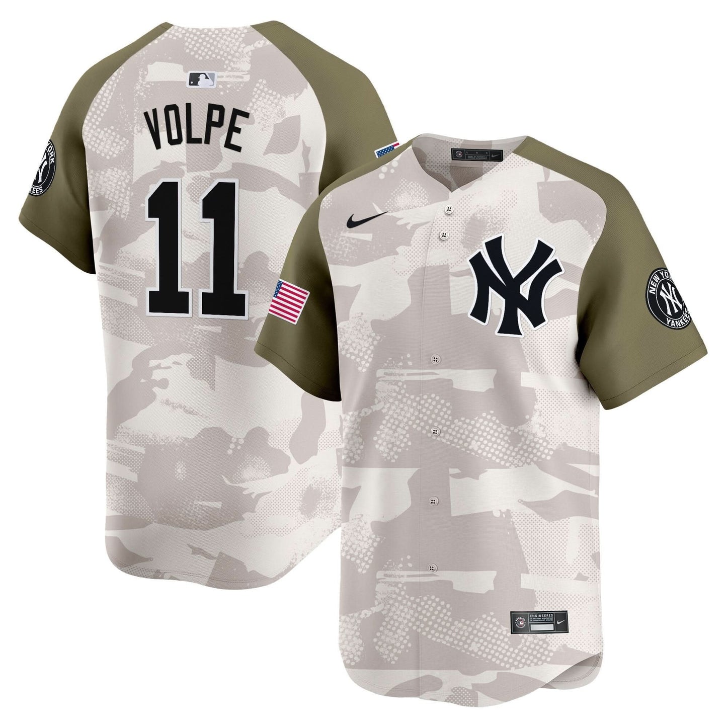 Men's New York Yankees 2025 Armed Forces Day Vapor Premier Limited Jersey - Stitched