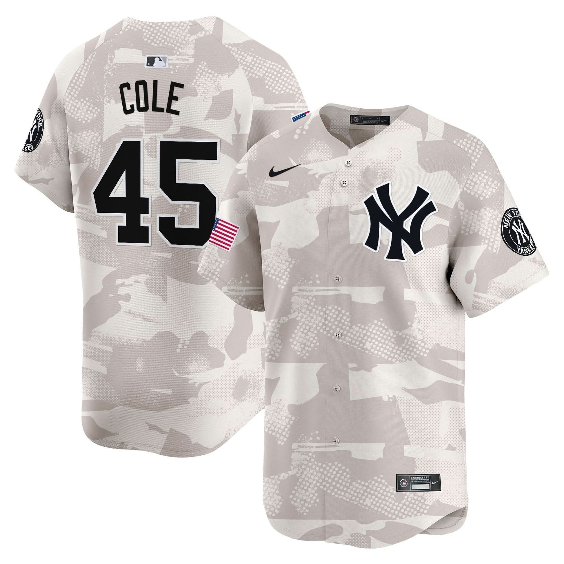 Men's New York Yankees 2025 Armed Forces Day Vapor Premier Limited Jersey - Stitched