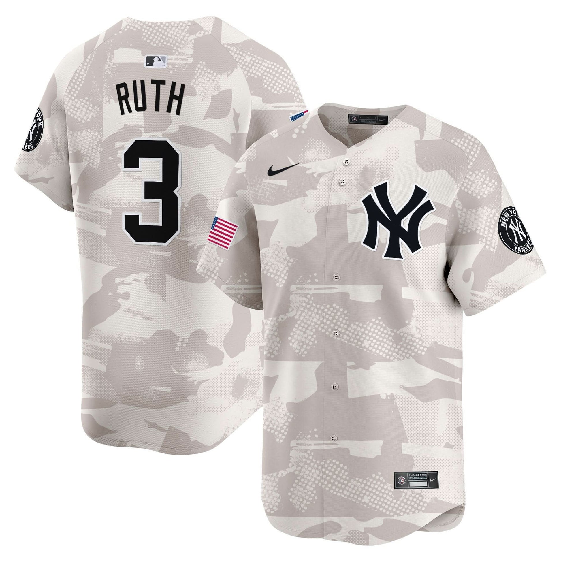 Men's New York Yankees 2025 Armed Forces Day Vapor Premier Limited Jersey - Stitched