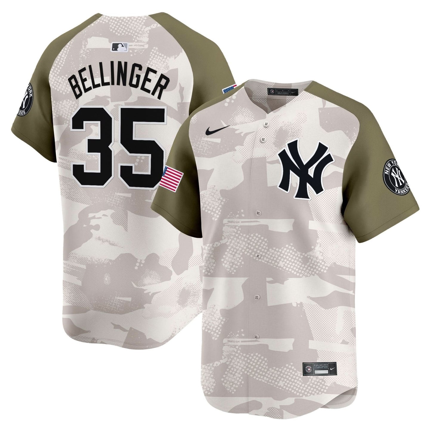 Men's New York Yankees 2025 Armed Forces Day Vapor Premier Limited Jersey - Stitched