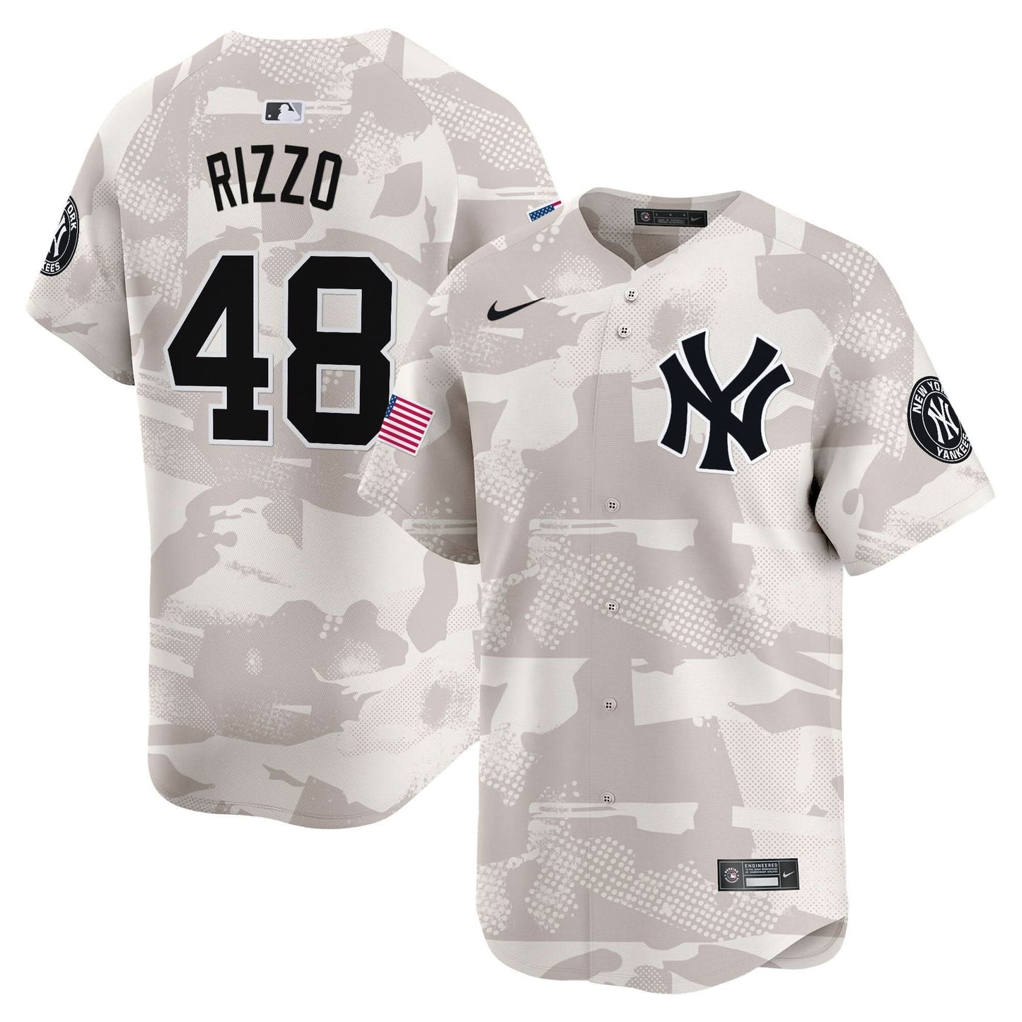 Men's New York Yankees 2025 Armed Forces Day Vapor Premier Limited Jersey - Stitched