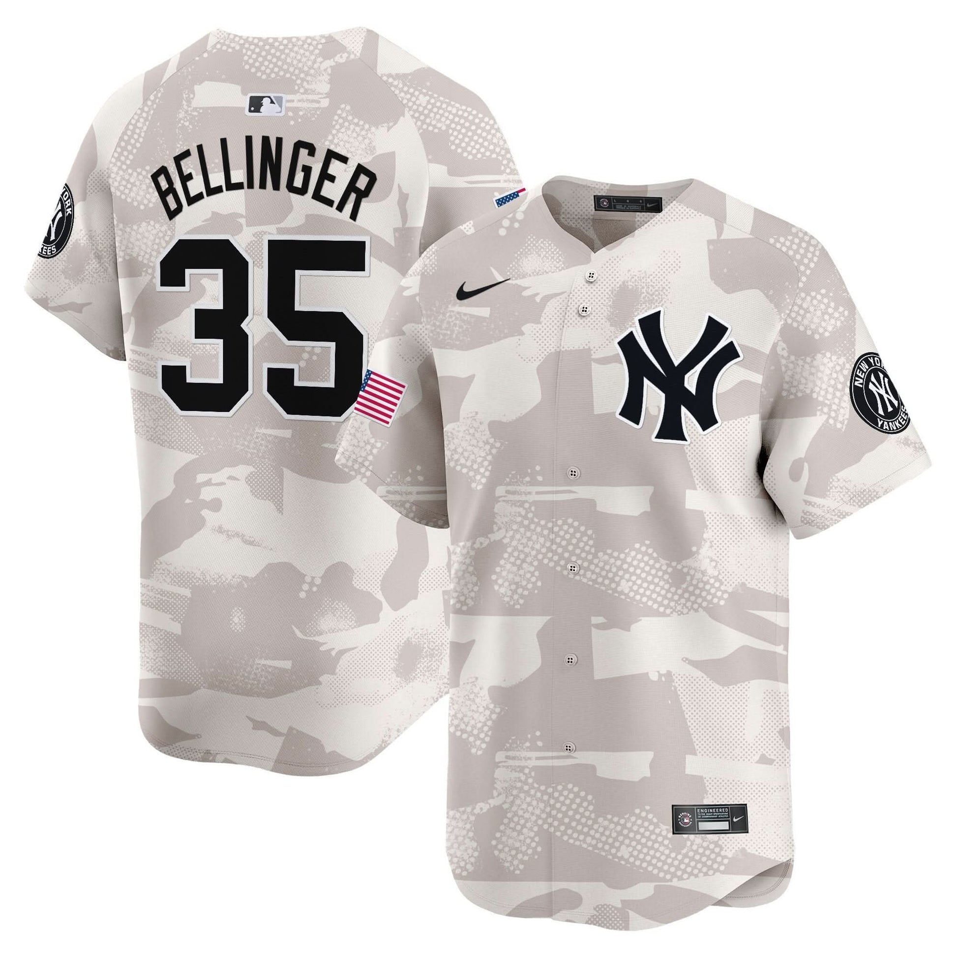 Men's New York Yankees 2025 Armed Forces Day Vapor Premier Limited Jersey - Stitched