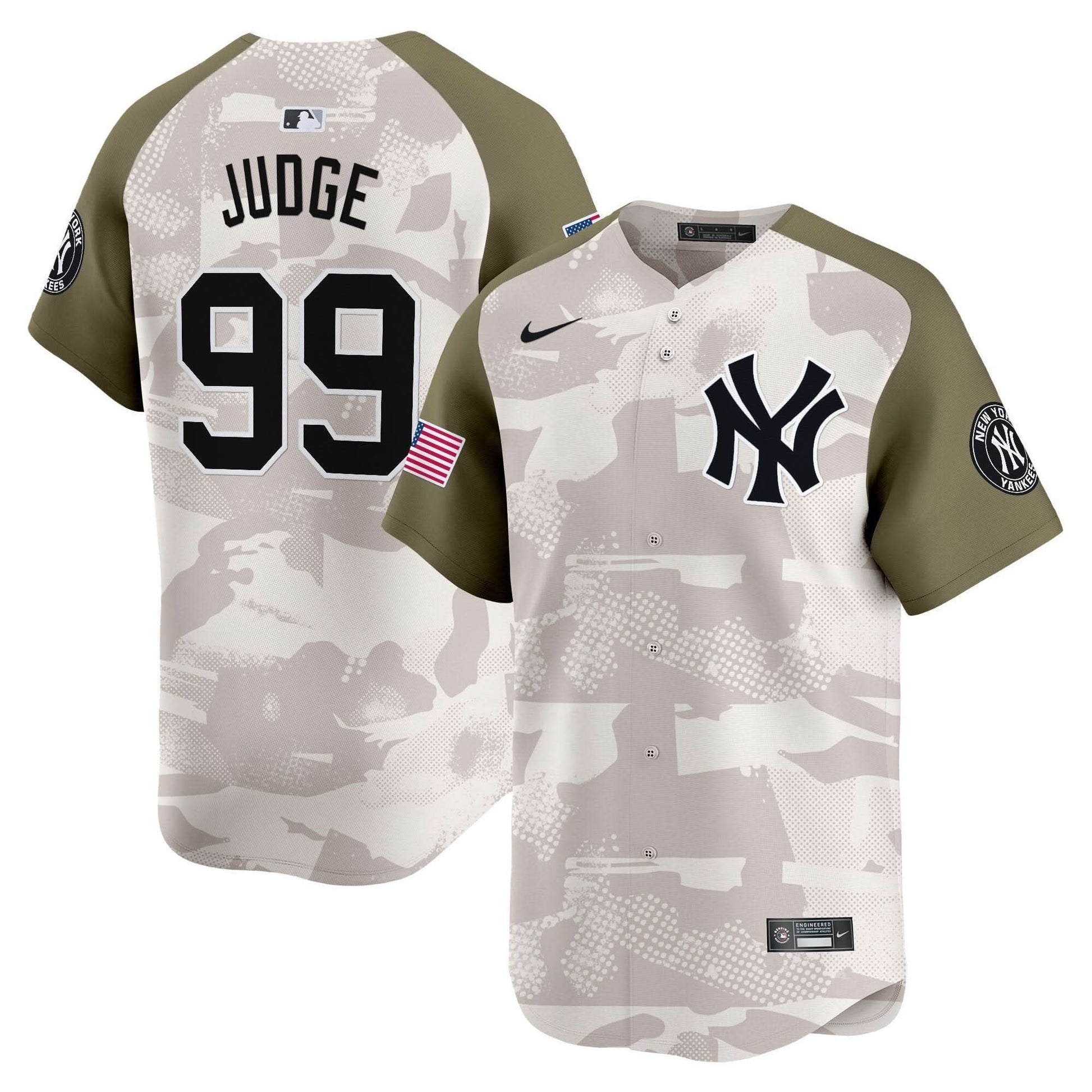 Men's New York Yankees 2025 Armed Forces Day Vapor Premier Limited Jersey - Stitched