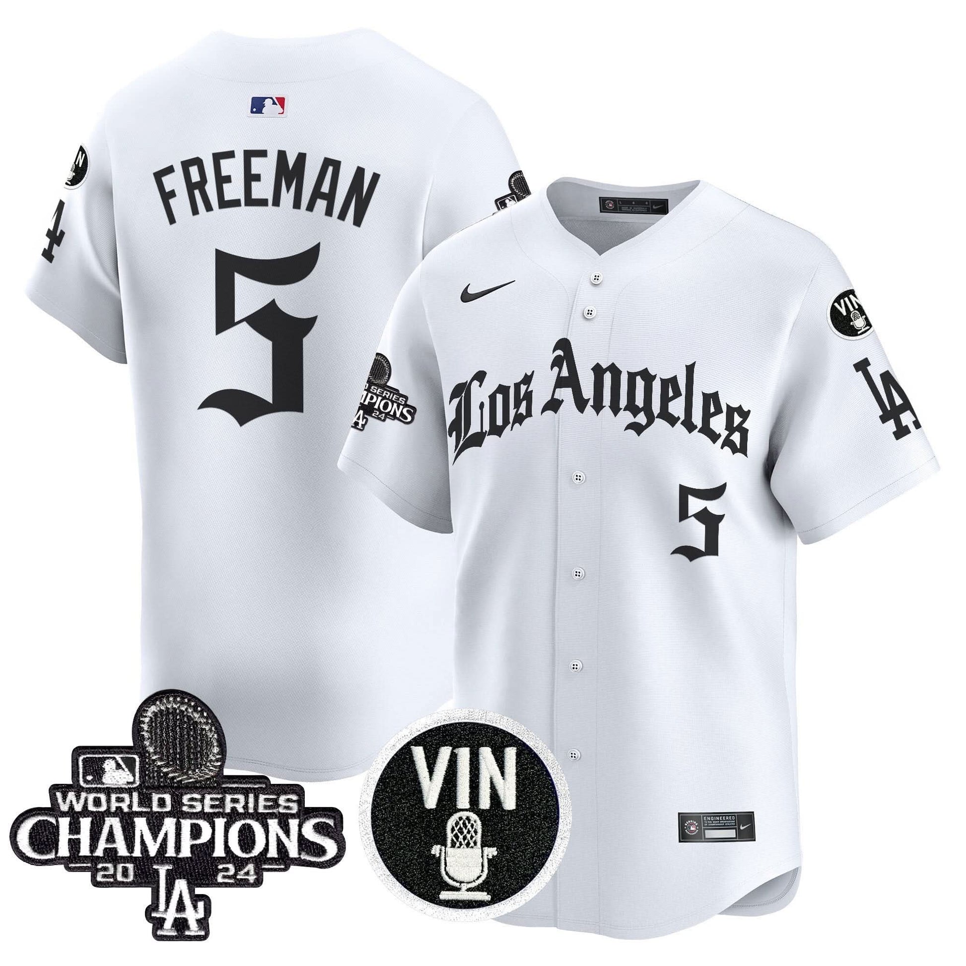 Men's Dodgers 2025 LA Gothic Style Vapor Premier Limited Jersey - All Stitched