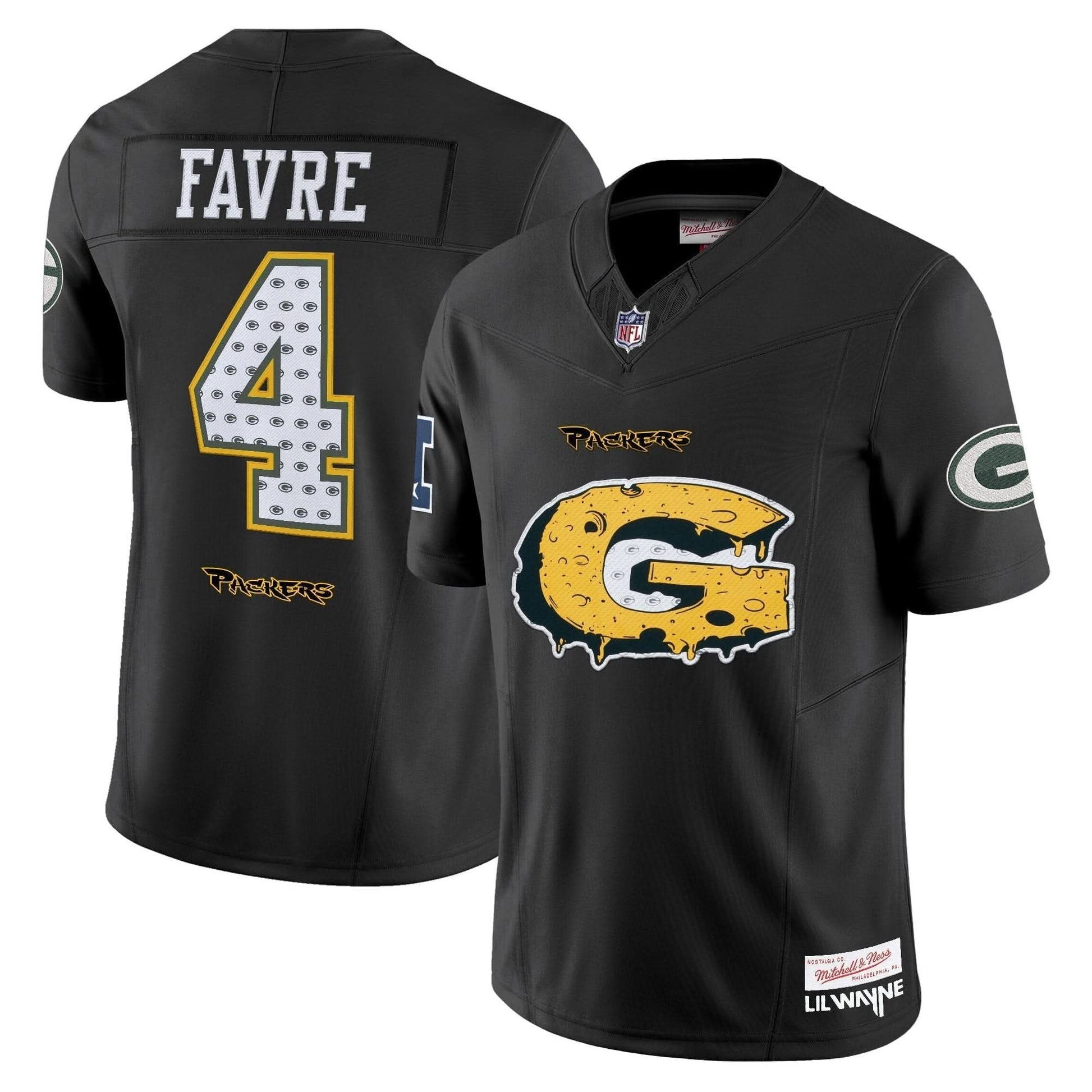 Green Bay Packers 'Cheesehead' x 'Tha Carter VI' Style Vapor Limited Jersey - All Stitched