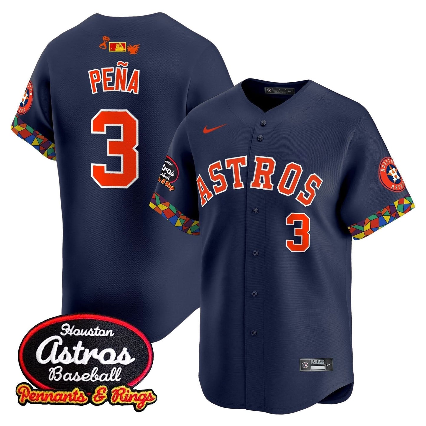 Men's Houston Astros x El Tiempo Cantina Vapor Premier Limited Jersey - All Stitched