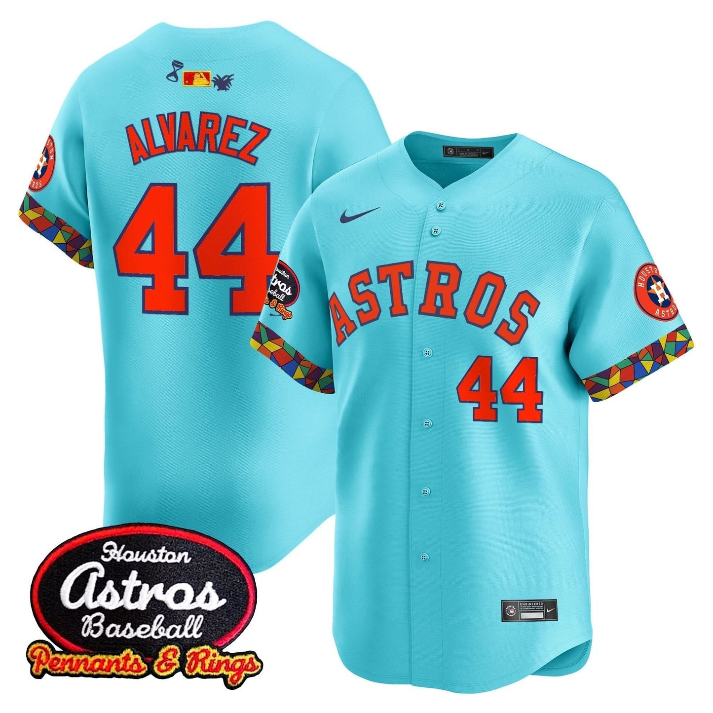 Men's Houston Astros x El Tiempo Cantina Vapor Premier Limited Jersey - All Stitched