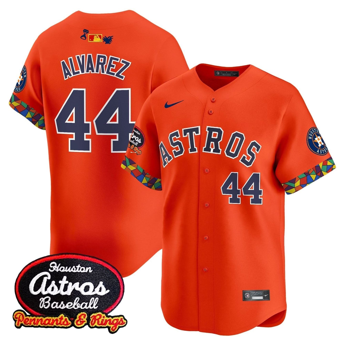 Men's Houston Astros x El Tiempo Cantina Vapor Premier Limited Jersey - All Stitched