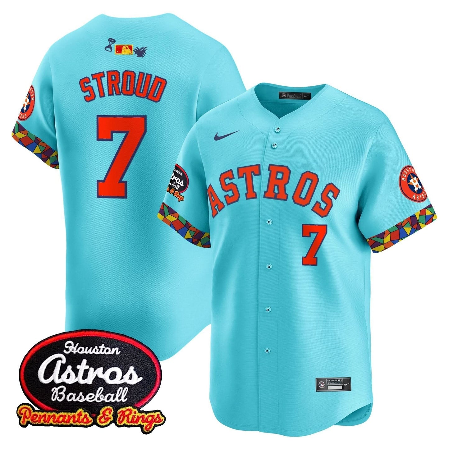 Men's Houston Astros x El Tiempo Cantina Vapor Premier Limited Jersey - All Stitched