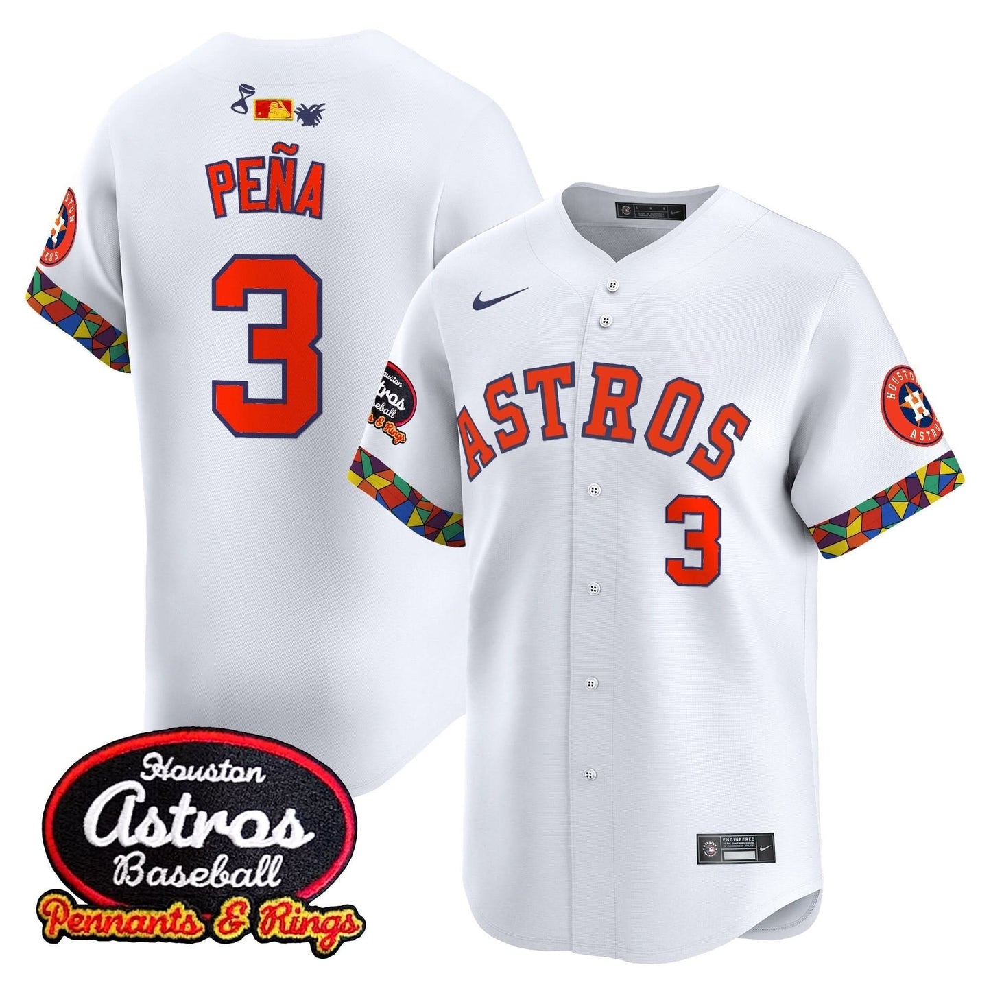 Men's Houston Astros x El Tiempo Cantina Vapor Premier Limited Jersey - All Stitched