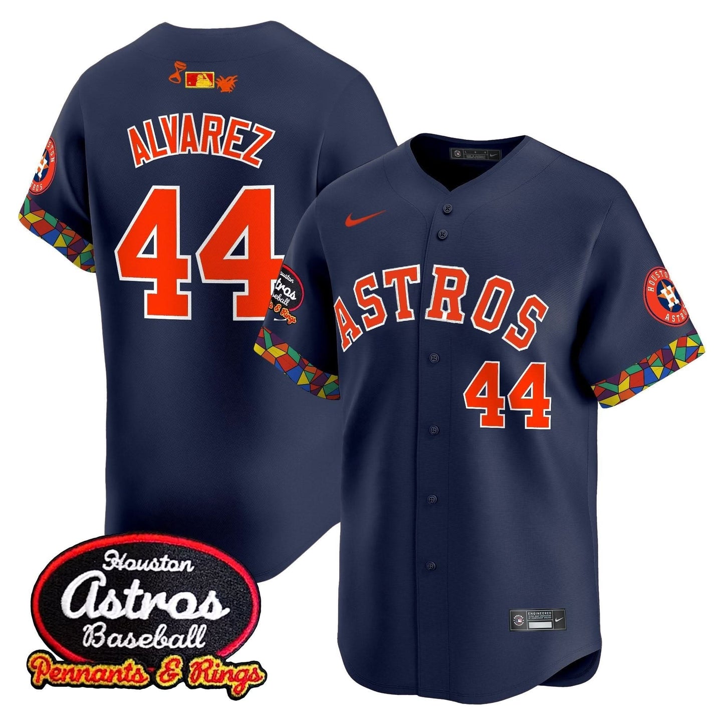 Men's Houston Astros x El Tiempo Cantina Vapor Premier Limited Jersey - All Stitched
