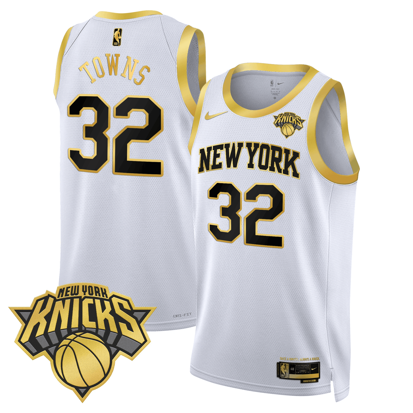 Men's New York Knicks Swingman Jersey V2 - All Stitched